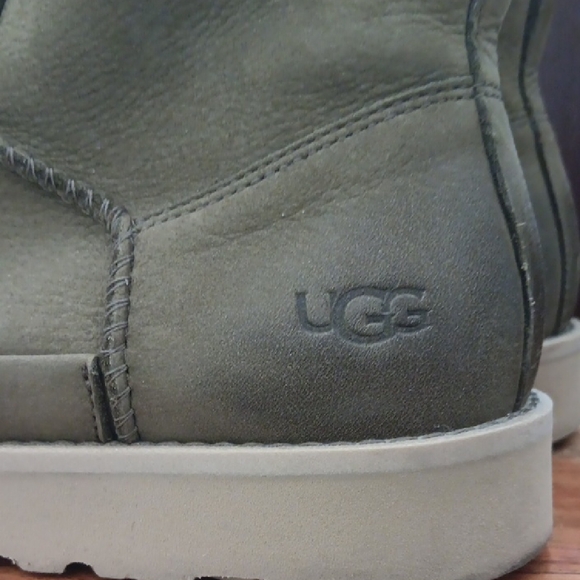 UGG Sage Green Lace-Up Boots - Picture 2 of 9